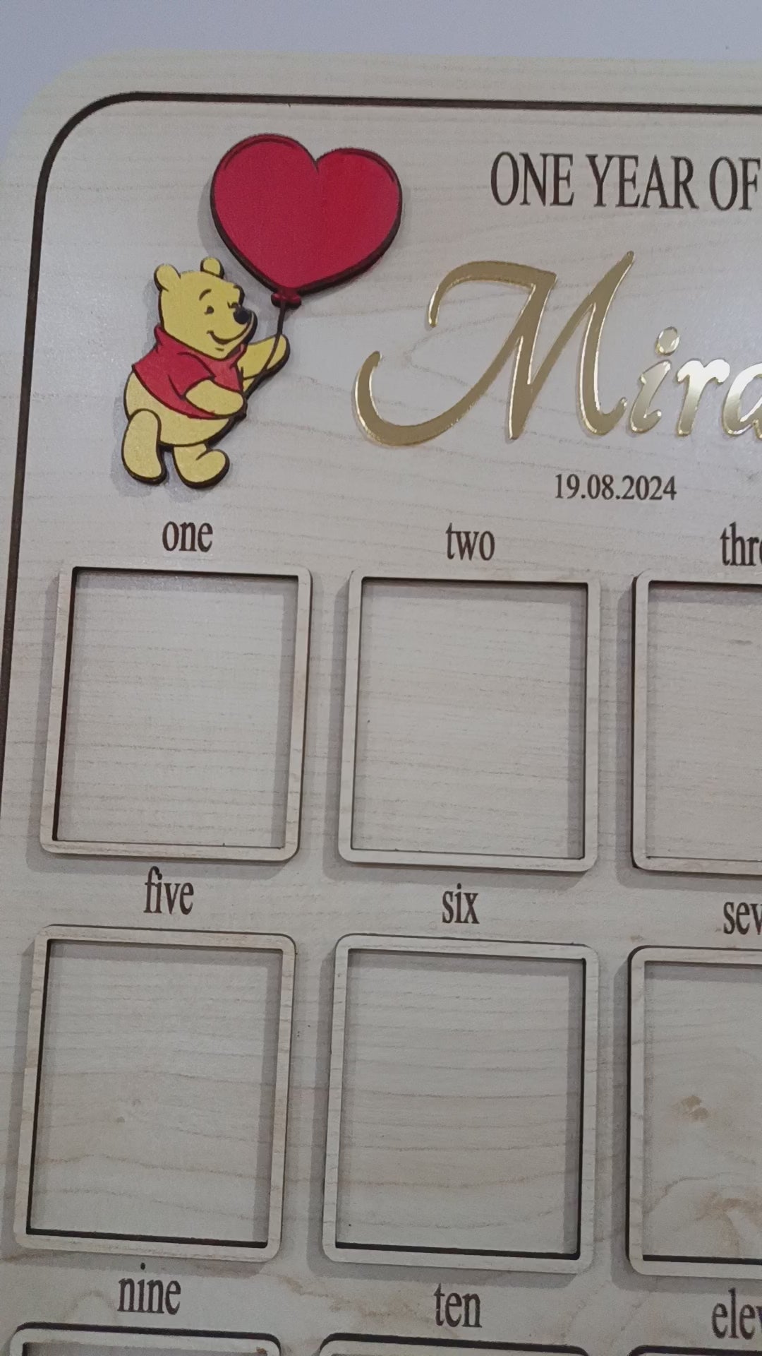 Kişiye Özel 1 Yaş Doğum Günü Panosu